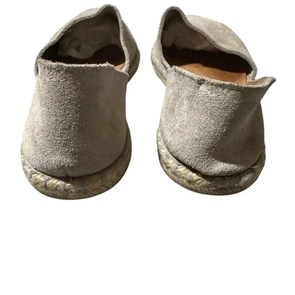 Verbenas Carmen Serraje Suede Leather Flat Espadrilles Slip On Shoes Womens 38